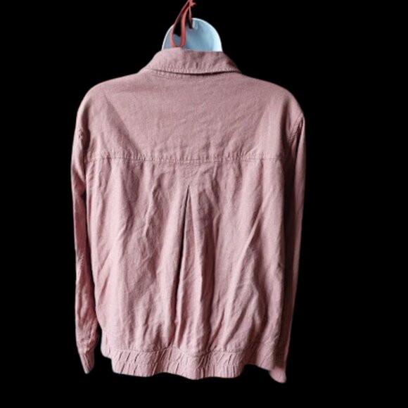 Pink Linen Blend Jacket Size 14 - Picture 5 of 7